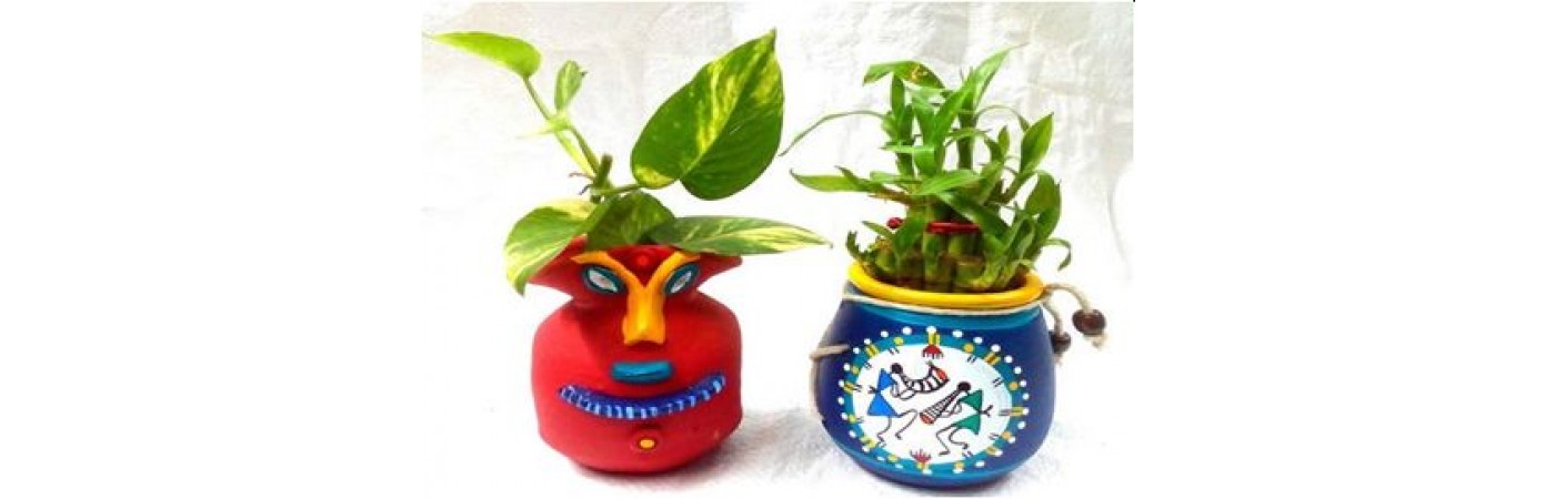 Handmade Terracotta Customized Flower Pots- Design2